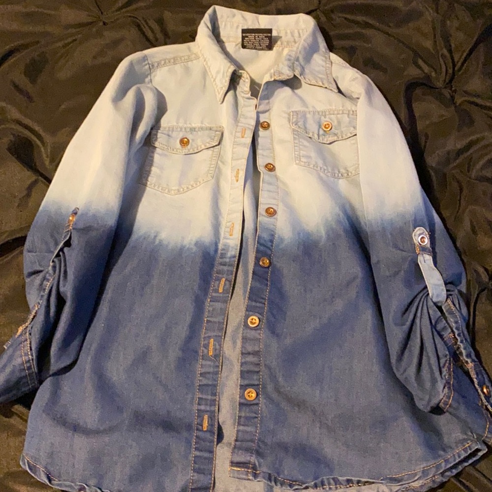 Girls Jean Shirt! Size 10/12!